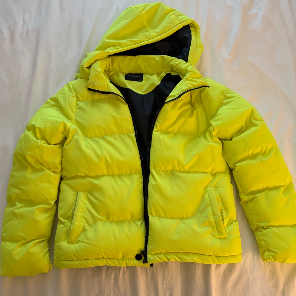 Brave Soul Vibrant Neon Puffer